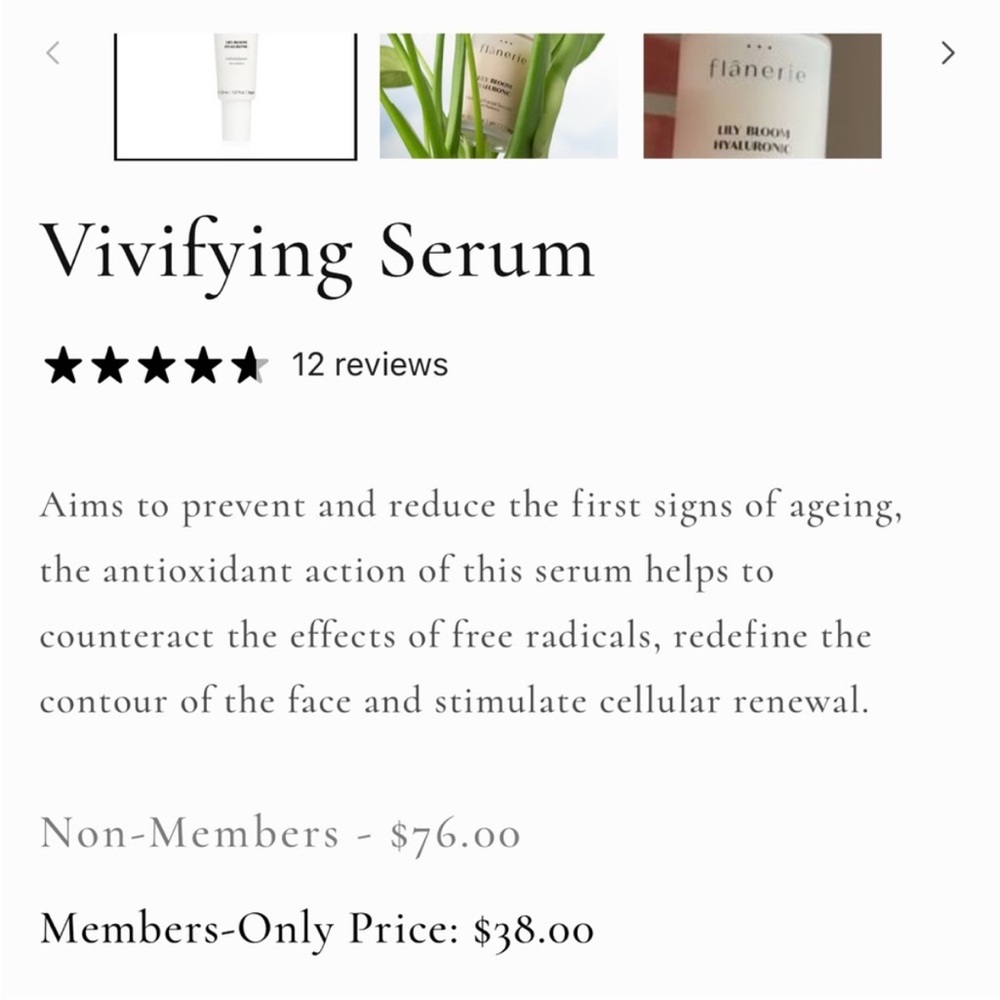 ❗️Sephora Flânerie Lily Bloom Hyaluronic Serum NEW MSRP $79! - Picture 6 of 8